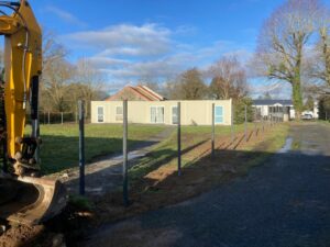 Pose de la clôture !